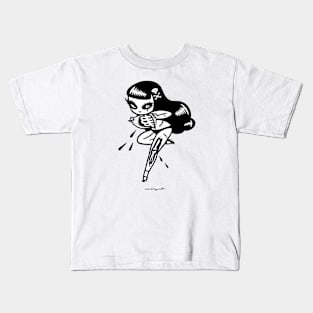 Undead Girl White Kids T-Shirt